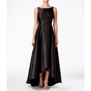 Adrianna Papell High-Low Black Ball Gown